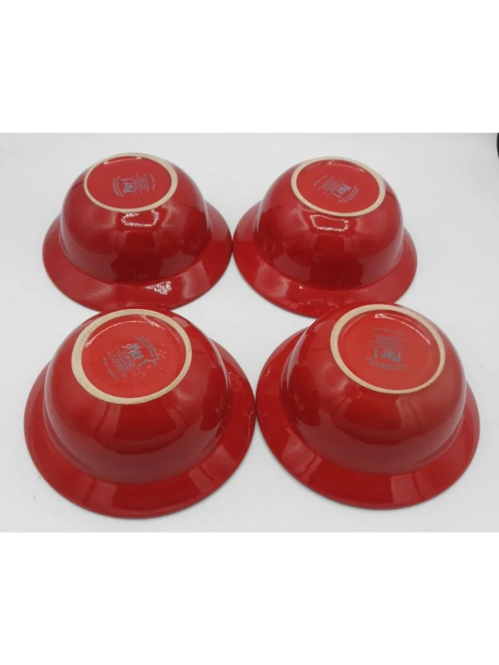 Pattern Red by Pier 1 (Spain) Soup Cereal Bowl Set of 4 Pattern: PERPATR